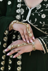 Noor Mahal Embroidered Georgette Anarkali Set With Dupatta