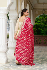 Exclusive Festive - Regal Ivory Embroidered Kurta Set with Contrast Dupatta