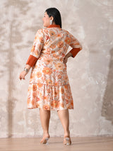 Orange Blossom Dream Rayon Dress