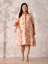 Orange Blossom Dream Rayon Dress