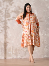Orange Blossom Dream Rayon Dress