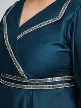 Plus Size Tempting Teal Lace Co-ord Set