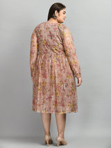 Plus Size Plus Size Pink Sequin Party Dress