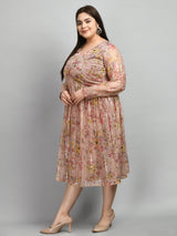 Plus Size Plus Size Pink Sequin Party Dress