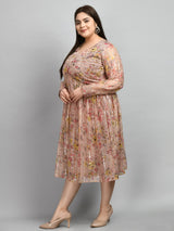 Plus Size Plus Size Pink Sequin Party Dress