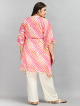 Plus Size Multicolour Mimosa Kaftan Kurta Set