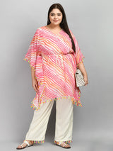 Plus Size Multicolour Mimosa Kaftan Kurta Set