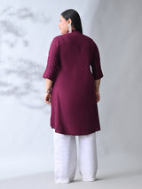 Wineberry Elegance Rayon Straight Kurta for Women