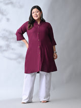 Wineberry Elegance Rayon Straight Kurta for Women