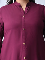 Wineberry Elegance Rayon Straight Kurta for Women