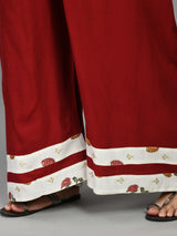 Plus Size Blossom Floral Prints Kurta Palazzo Set