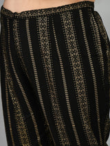 Plus Size Raven Black & Gold Kurta Set
