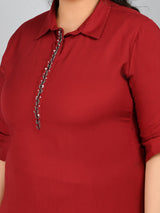 Plus Size Pretty Pathani Kurta Palazzo Set