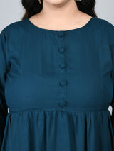 Plus Size Plus Size Teal Midi Dress