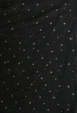 Plus Size Voguish Black Kurta Pant Set with Dupatta