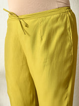 Plus Size Parrot Green Mirror Embellished Co-ord Set