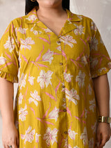 Sunlit Blossom Cotton Dress