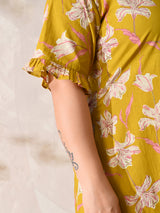 Sunlit Blossom Cotton Dress
