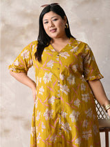 Sunlit Blossom Cotton Dress