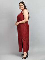 Plus Size Mystique Red Gown