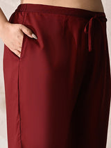 Rust Ruby Charm Embellished Co-ord Set