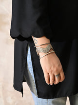 Midnight Muse Luxe Relaxed Fit Scalloped Kurta