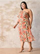 Sienna Bloom One-Shoulder Luxe Summer Dress