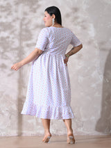 Cotton Charm White Tiered Dress