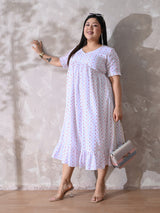 Cotton Charm White Tiered Dress