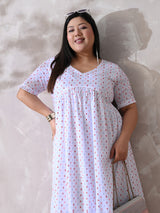 Cotton Charm White Tiered Dress