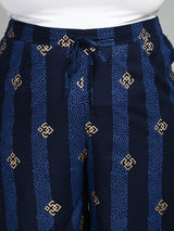 Plus Size Plus Size Pigment Navy Printed Palazzo