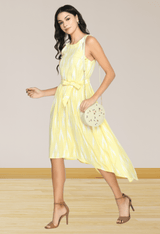 Plus Size Marigold Yellow High Low Dress