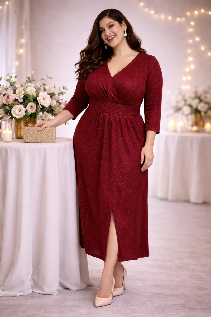 Scarlet Grace Luxe Draped Lycra Dress –