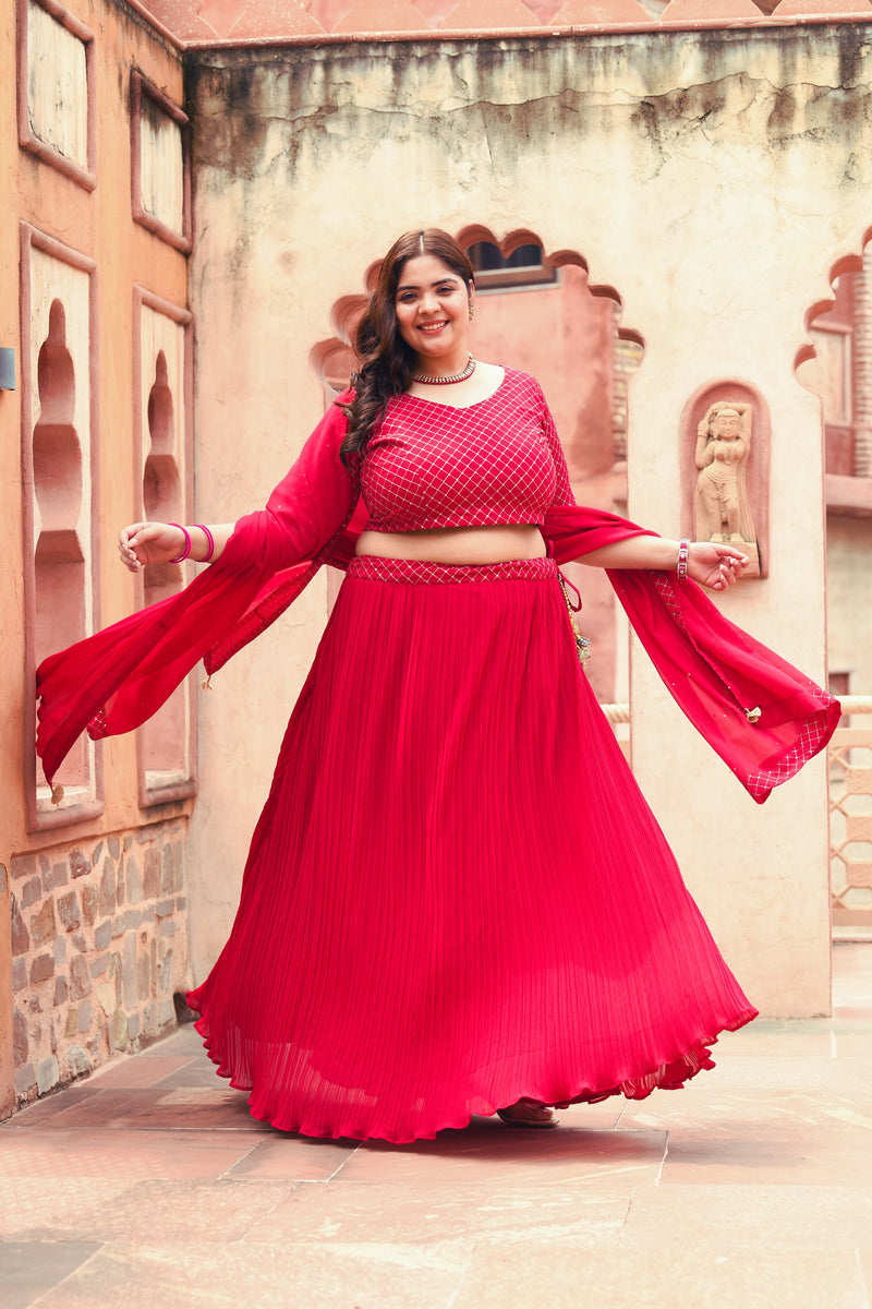 Silk Lehenga Choli Designs For Plus Size Gown Plus Size Lehenga