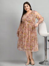 Plus Size Plus Size Pink Sequin Party Dress