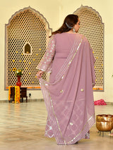 Daisy Lavender Festive Sharara Set with Dupatta