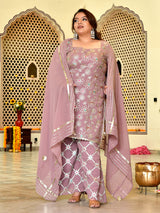 Daisy Lavender Festive Sharara Set with Dupatta
