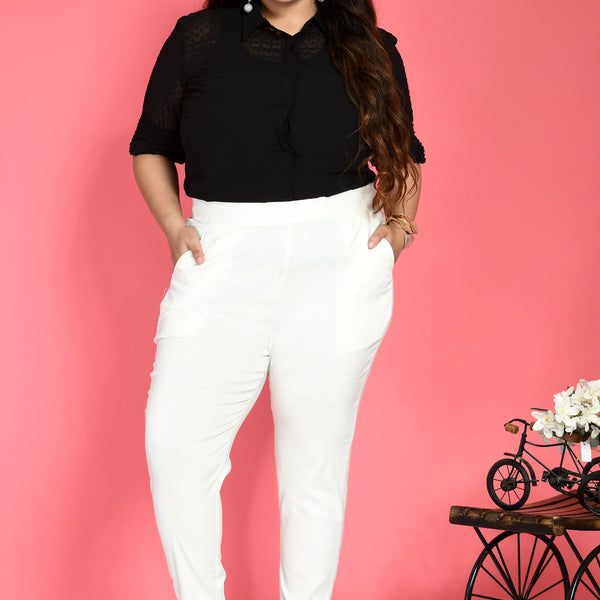 Plus Size Lexi Pull-On Pant | Off White