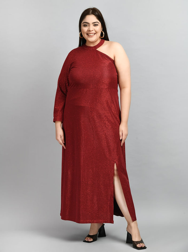 Plus Size Mystique Red Gown