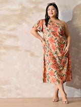 Sienna Bloom One-Shoulder Luxe Summer Dress