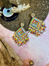 Christiana Multicolored Beaded Earrings