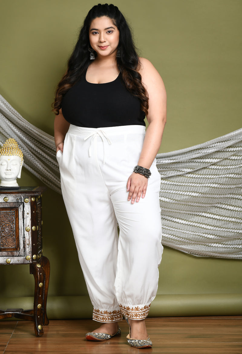 Cupid Plus Size Cotton Track Pant for Women and Girls- 3xl/4xl/5xl